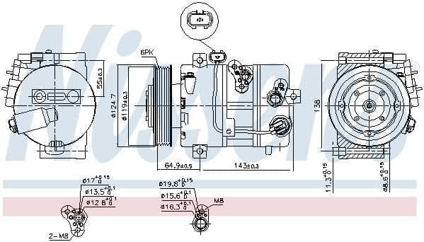 Compressor, air conditioning ** FIRST FIT ** 890578 - image 6