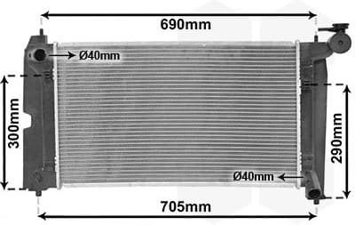 Radiator, engine cooling 53002302