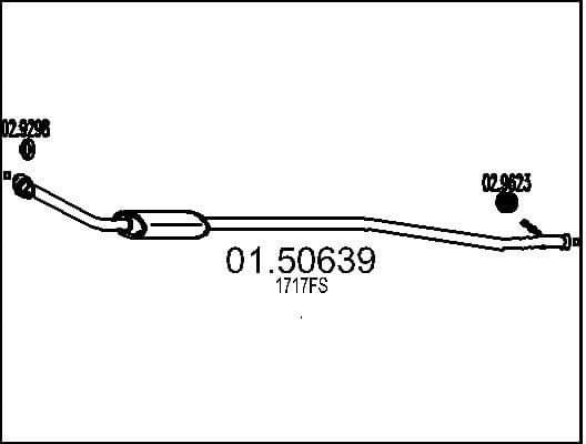 Centre Muffler 01.50639