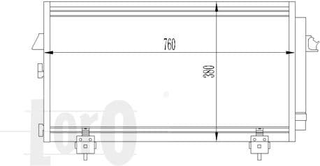 Condenser, air conditioning LORO 051-016-0014 - image 3