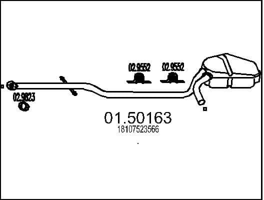 Centre Muffler 01.50163