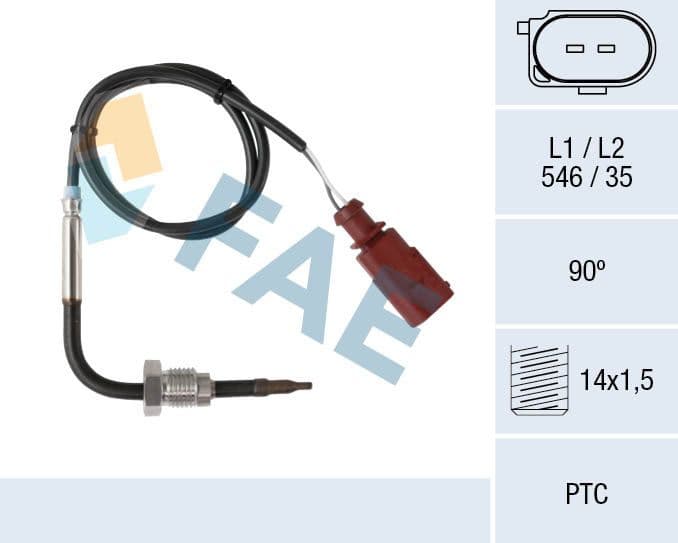 Sensor, exhaust gas temperature 68016
