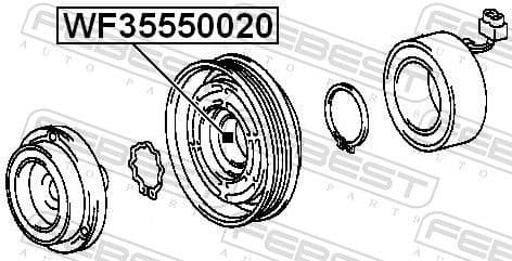 Bearing, compressor shaft WF35550020 - image 2
