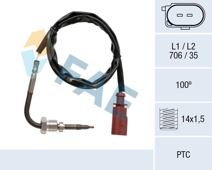 Sensor, exhaust gas temperature 68045