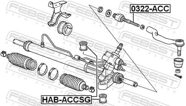 Mounting, steering gear HAB-ACCSG - image 2
