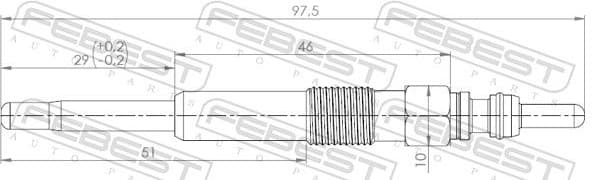 Glow Plug 23642-004 - image 2