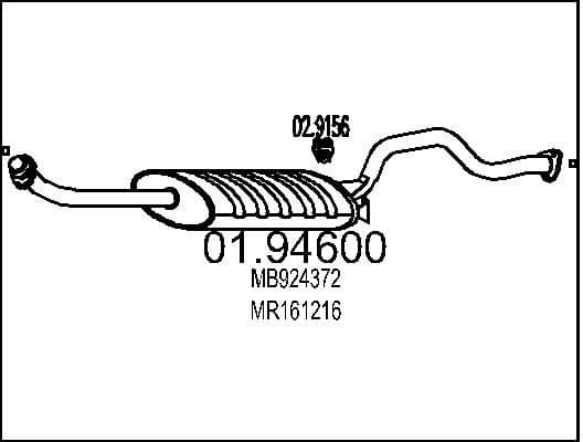 Rear Muffler 01.94600