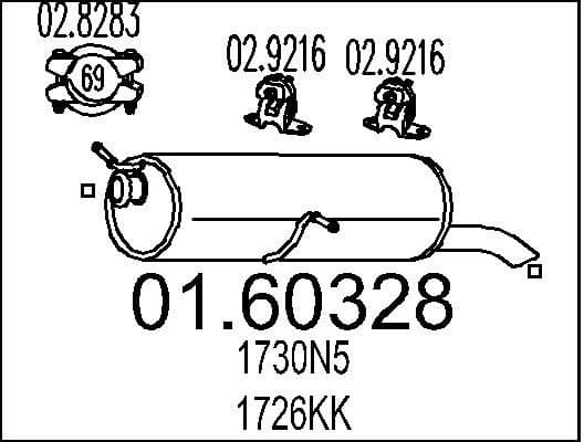 Rear Muffler 01.60328