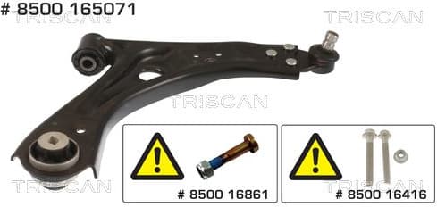 Control/Trailing Arm, wheel suspension 8500 165071