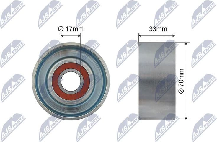 Tensioner Pulley, V-ribbed belt RNK-HD-014