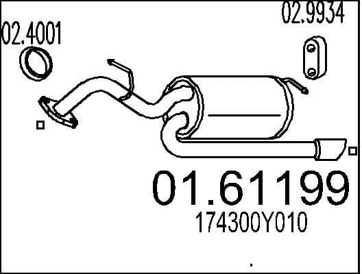 Rear Muffler 01.61199