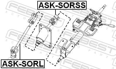 Steering Shaft ASK-SORSS - image 2