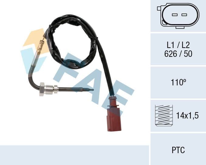 Sensor, exhaust gas temperature 68042