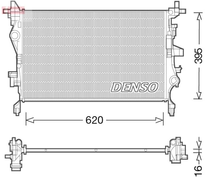Radiator, engine cooling DRM06036