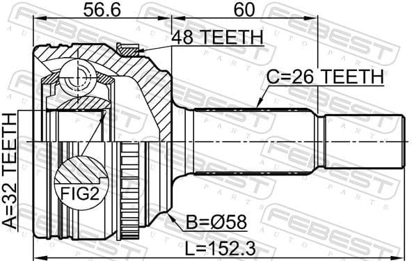 Joint Kit, drive shaft 0110-ZRE142A48 - image 2