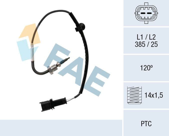 Sensor, exhaust gas temperature 68096