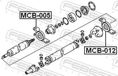 Bearing, propshaft centre bearing MCB-012 - image 2