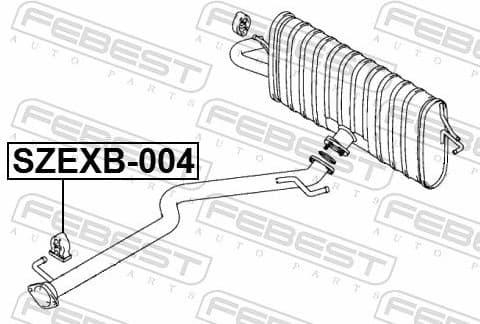 Mounting Kit, exhaust system SZEXB-004 - image 2