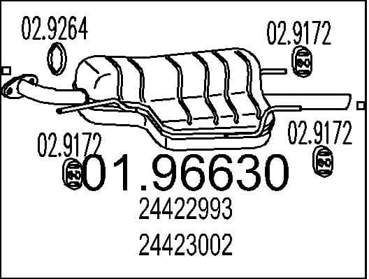 Rear Muffler 01.96630