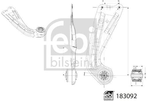 Control/Trailing Arm, wheel suspension 183092