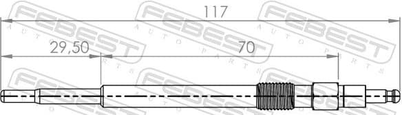 Glow Plug 23642-008 - image 2