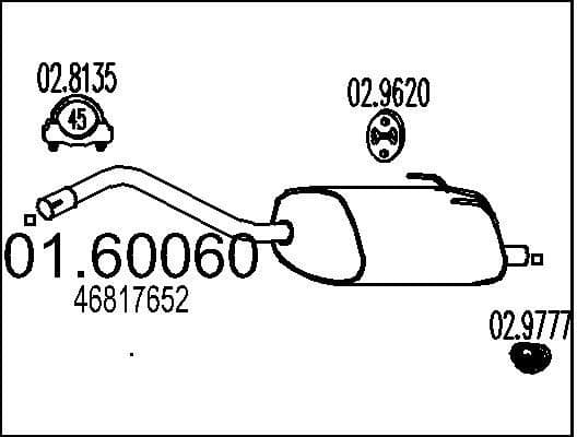 Rear Muffler 01.60060