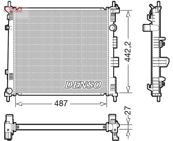 Radiator, engine cooling DRM46070