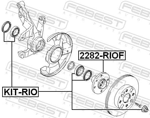 Wheel Bearing KIT-RIO - image 2