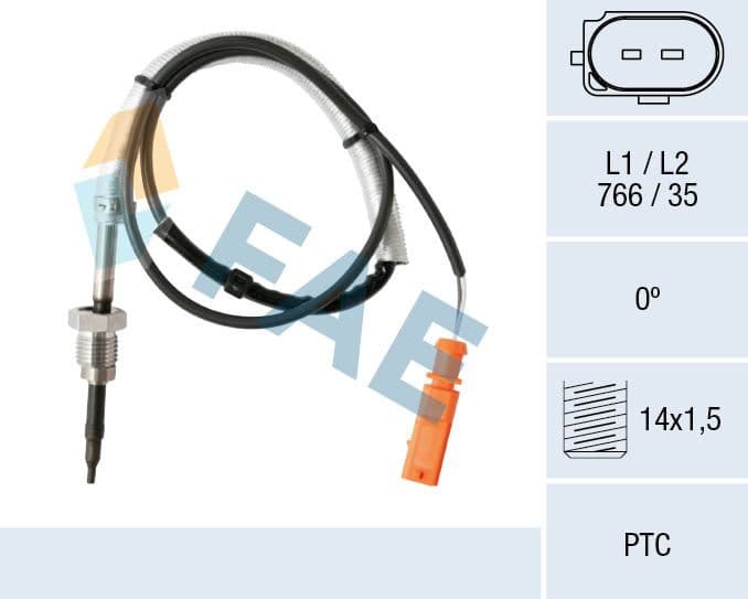 Sensor, exhaust gas temperature 68005