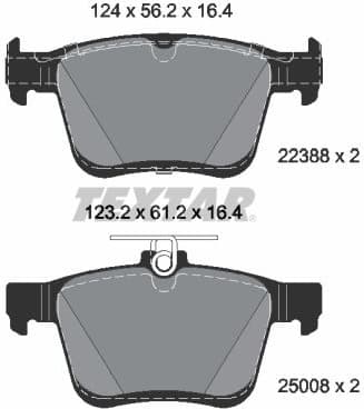 Brake Pad Set, disc brake 2238801