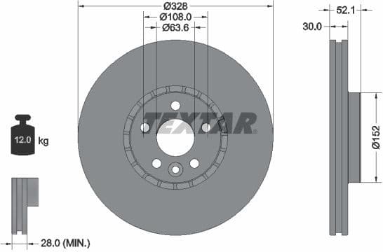 Brake Disc PRO+ 92196305