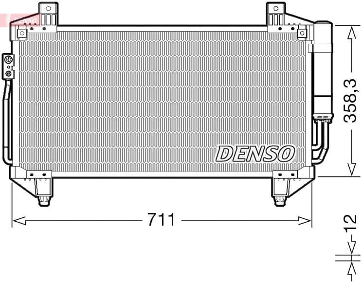 Condenser, air conditioning DCN45011