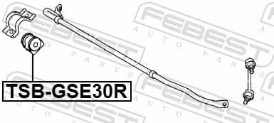 Mounting, stabiliser bar TSB-GSE30R - image 2