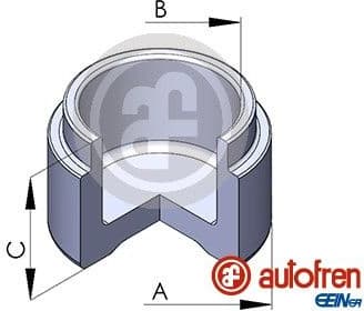 Piston, brake caliper D025127