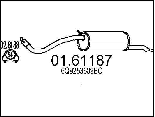 Rear Muffler 01.61187