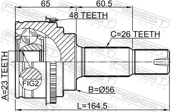 Joint Kit, drive shaft 0110-ACU35A48R - image 2