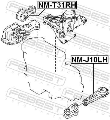 Mounting, engine NM-T31RH - image 2