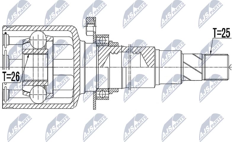 Joint Kit, drive shaft NPW-FT-052