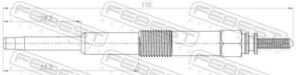 Glow Plug 12642-001 - image 2