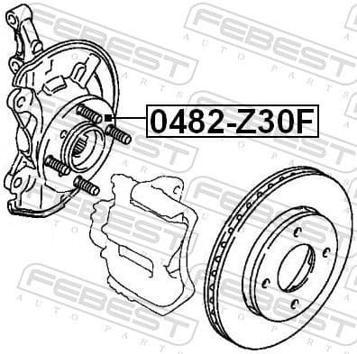 Wheel Hub 0482-Z30F - image 2