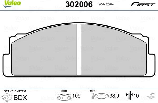 Brake Pad Set, disc brake ESSENTIAL 302006