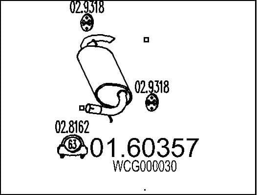 Rear Muffler 01.60357