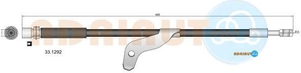 Brake hose front 33.1292