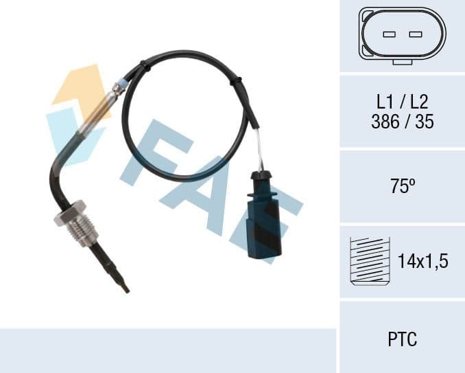 Sensor, exhaust gas temperature 68084