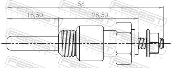 Glow Plug, auxiliary heater 21642-002 - image 2