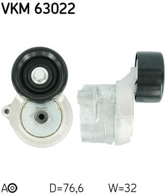 Belt Tensioner, V-ribbed belt VKM 63022 - image 2