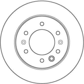 Brake Disc TRW SINGLE DF6961S