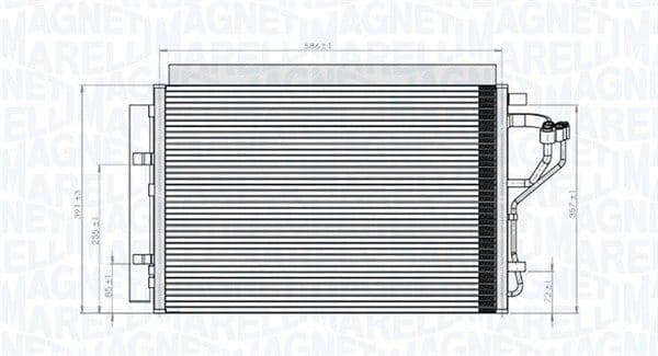 Condenser, air conditioning 350203851000