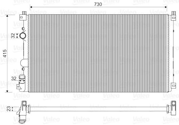 Radiator, engine cooling 732917