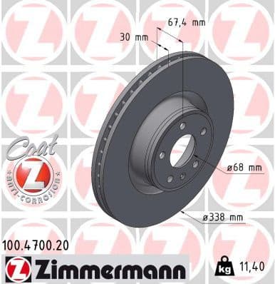 Brake Disc COAT Z 100.4700.20